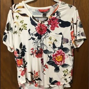 Floral “Hot Kiss” shirt